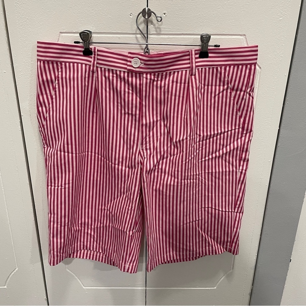 NWT Allegra K Pink and White Stripped Shorts